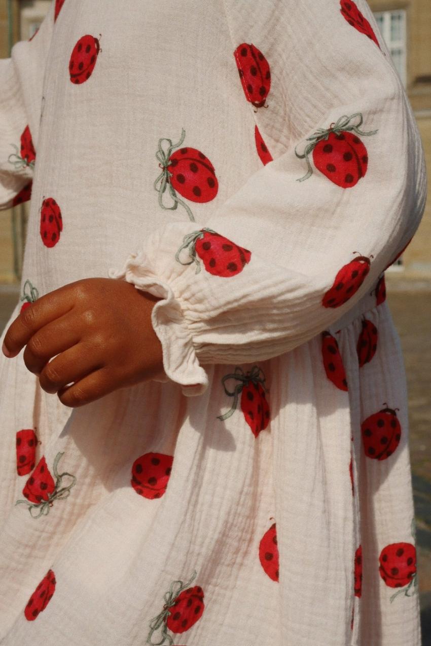 Dresses | Kids Konges Sløjd COCO LADYBUG DRESS GOTS Ladybug Bow