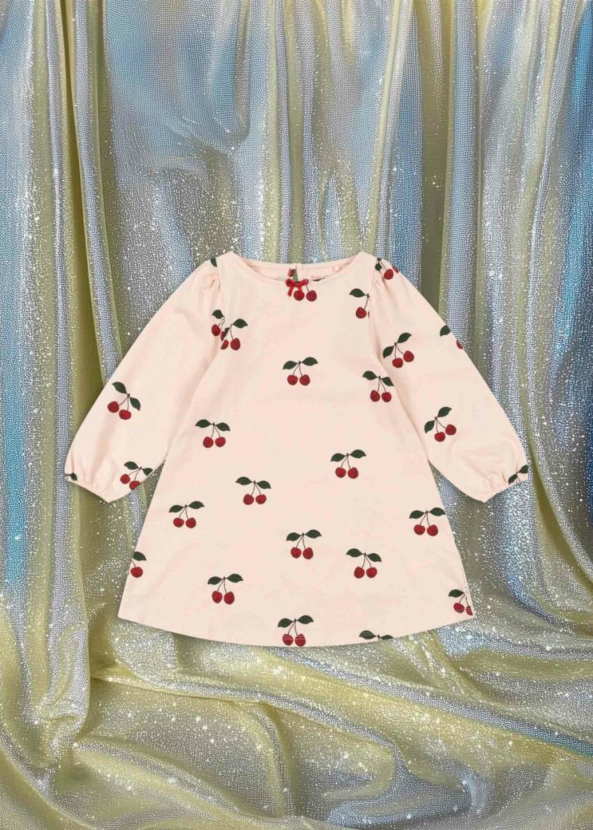 Dresses | Kids Konges Sløjd DREY DRESS GOTS Ma Grande Cerise Peony