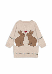 Dresses | Kids Konges Sløjd ELI KNIT DRESS Off White Melange