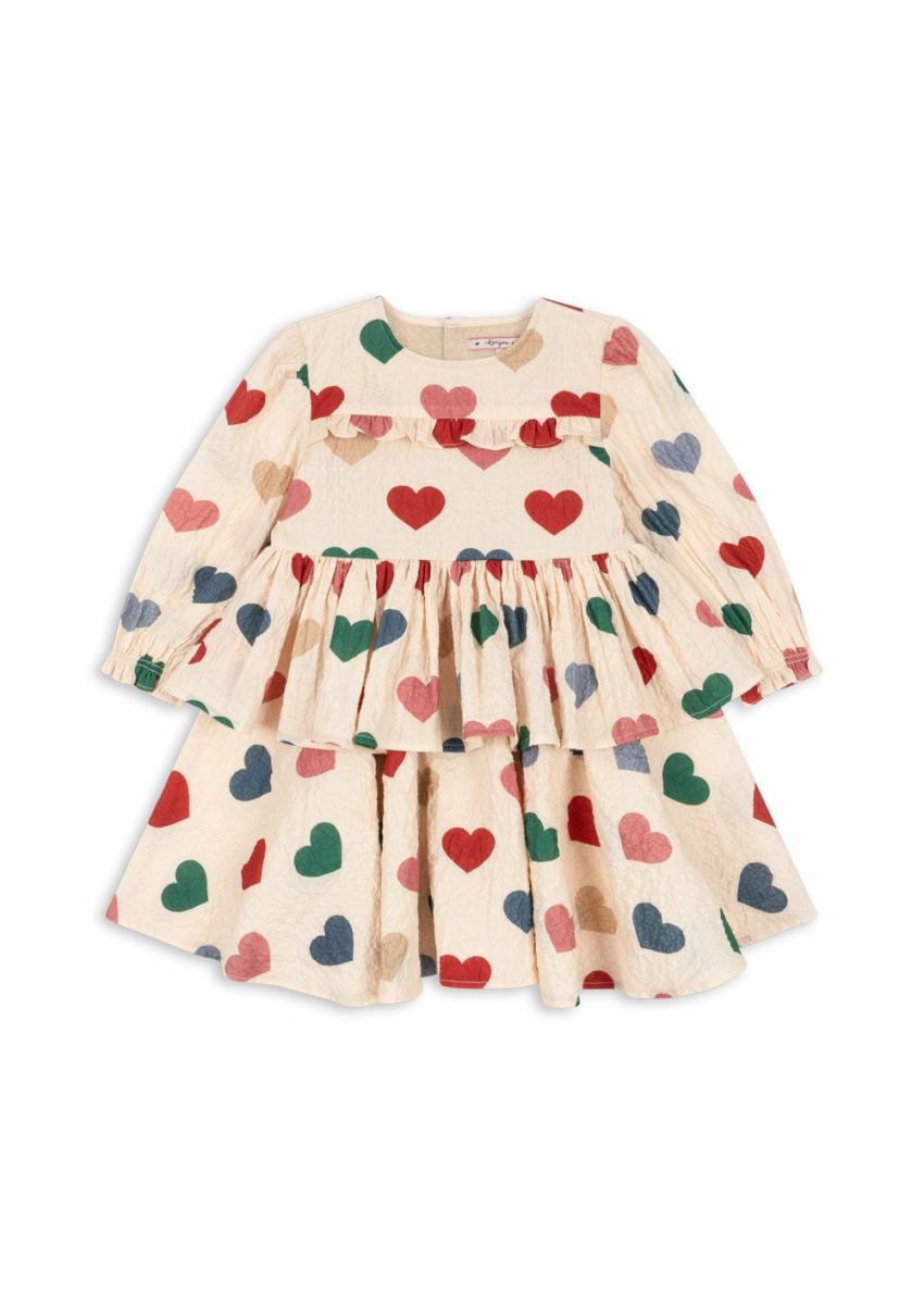 Dresses | Kids Konges Sløjd ELIN FRILL DRESS GOTS Bon Coeur Colore Frappe