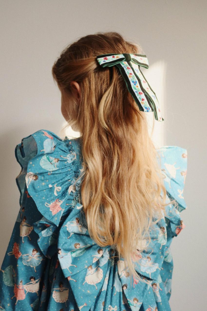 Dresses | Kids Konges Sløjd EVIA LS BOW DRESS GOTS Snow Bow Ballerina