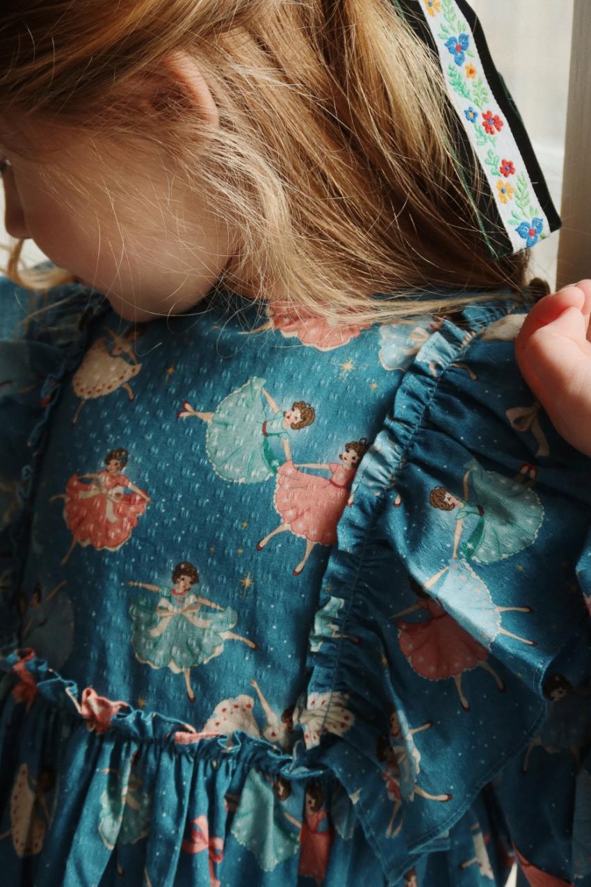 Dresses | Kids Konges Sløjd EVIA LS BOW DRESS GOTS Snow Bow Ballerina