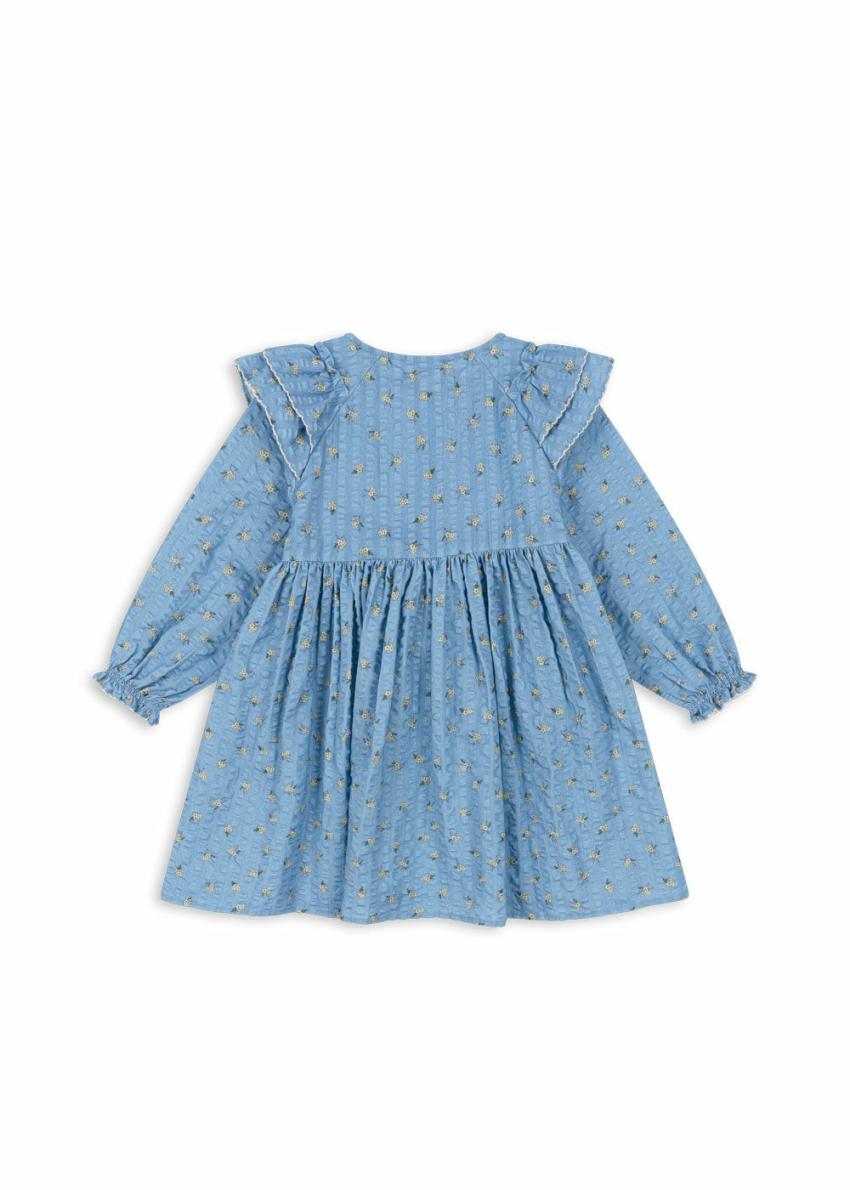 Dresses | Kids Konges Sløjd KIM FRILL DRESS GOTS Billie Blue