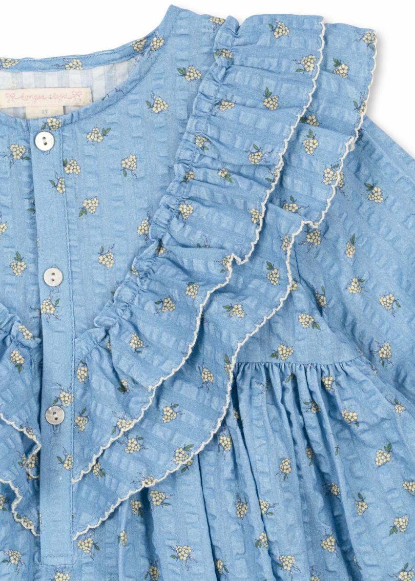 Dresses | Kids Konges Sløjd KIM FRILL DRESS GOTS Billie Blue