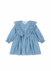 Dresses | Kids Konges Sløjd KIM FRILL DRESS GOTS Billie Blue