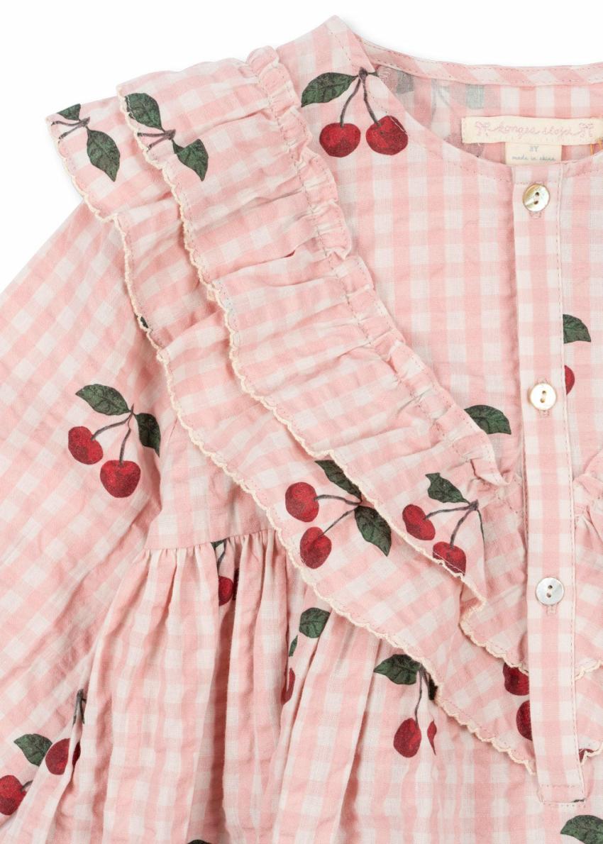 Dresses | Kids Konges Sløjd KIM FRILL DRESS GOTS Cherry Check