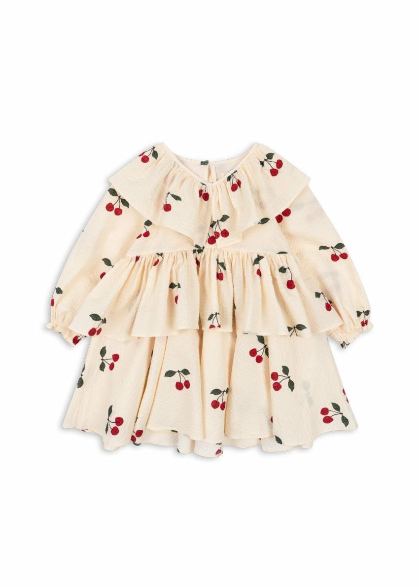 Dresses | Kids Konges Sløjd LUNELLA DRESS GOTS Ma Grande Cerise