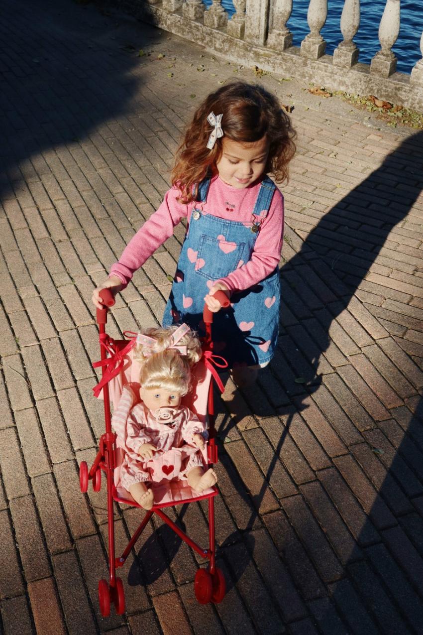 Dresses | Kids Konges Sløjd MAGOT OVERALL DRESS GOTS Bon Coeur Pink