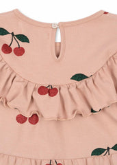 Dresses | Kids Konges Sløjd MALLI CHERRY GLITTER DRESS GOTS Ma Grande Cerise Glitter Mellow