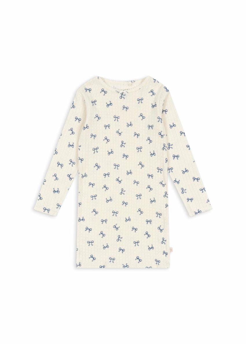 Dresses | Kids Konges Sløjd MINNIE DRESS GOTS Bow Bleu