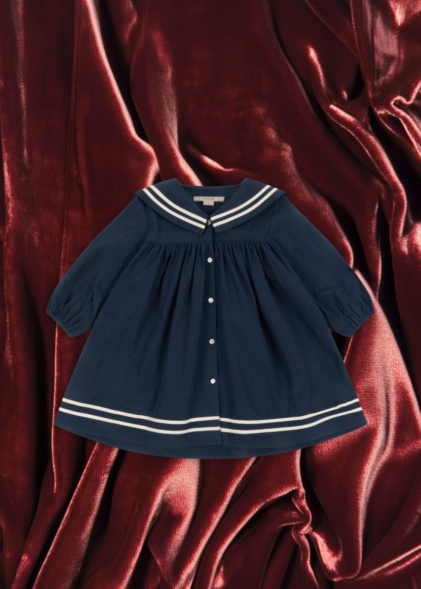 Dresses | Kids Konges Sløjd SAILOR DRESS GOTS Navy Blazer