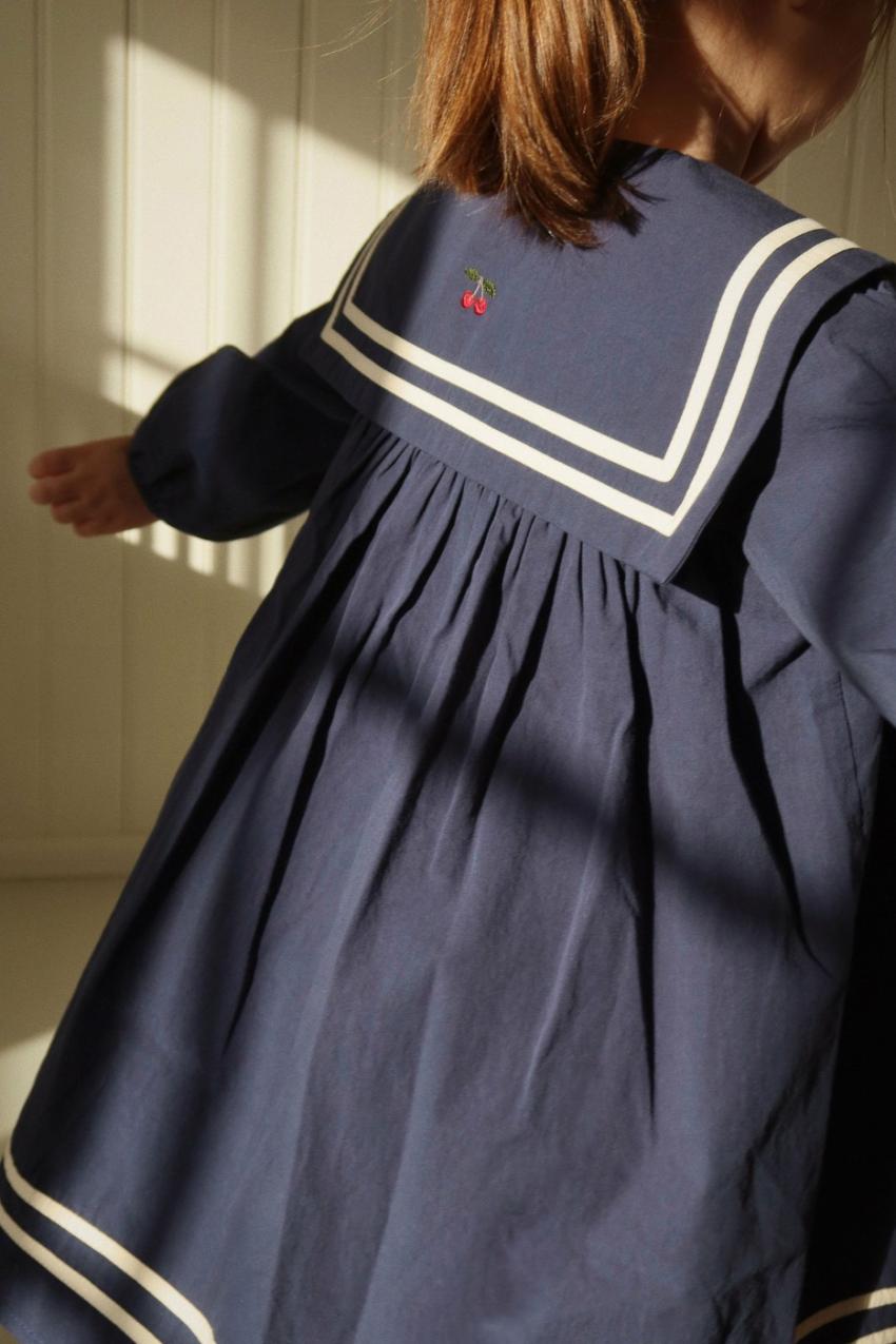 Dresses | Kids Konges Sløjd SAILOR DRESS GOTS Navy Blazer