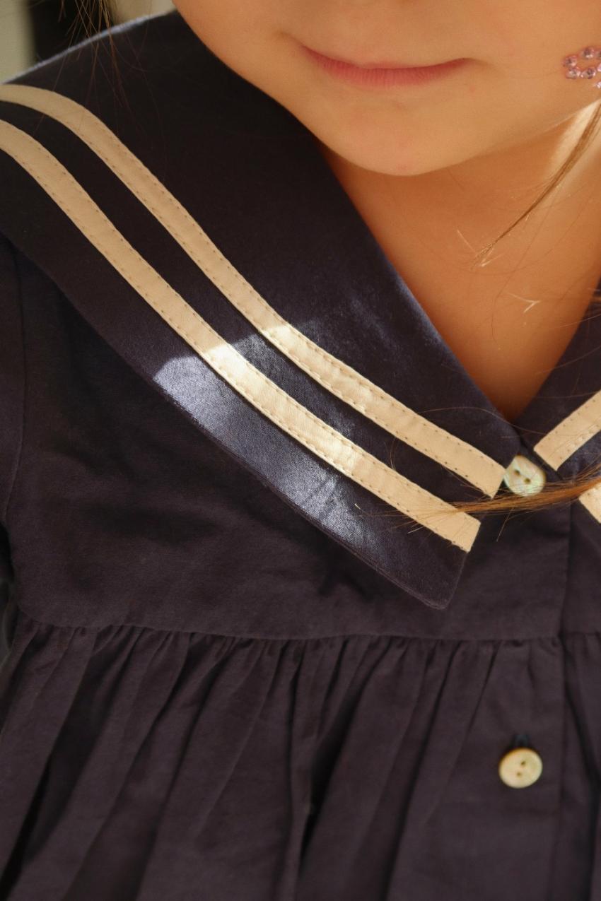 Dresses | Kids Konges Sløjd SAILOR DRESS GOTS Navy Blazer