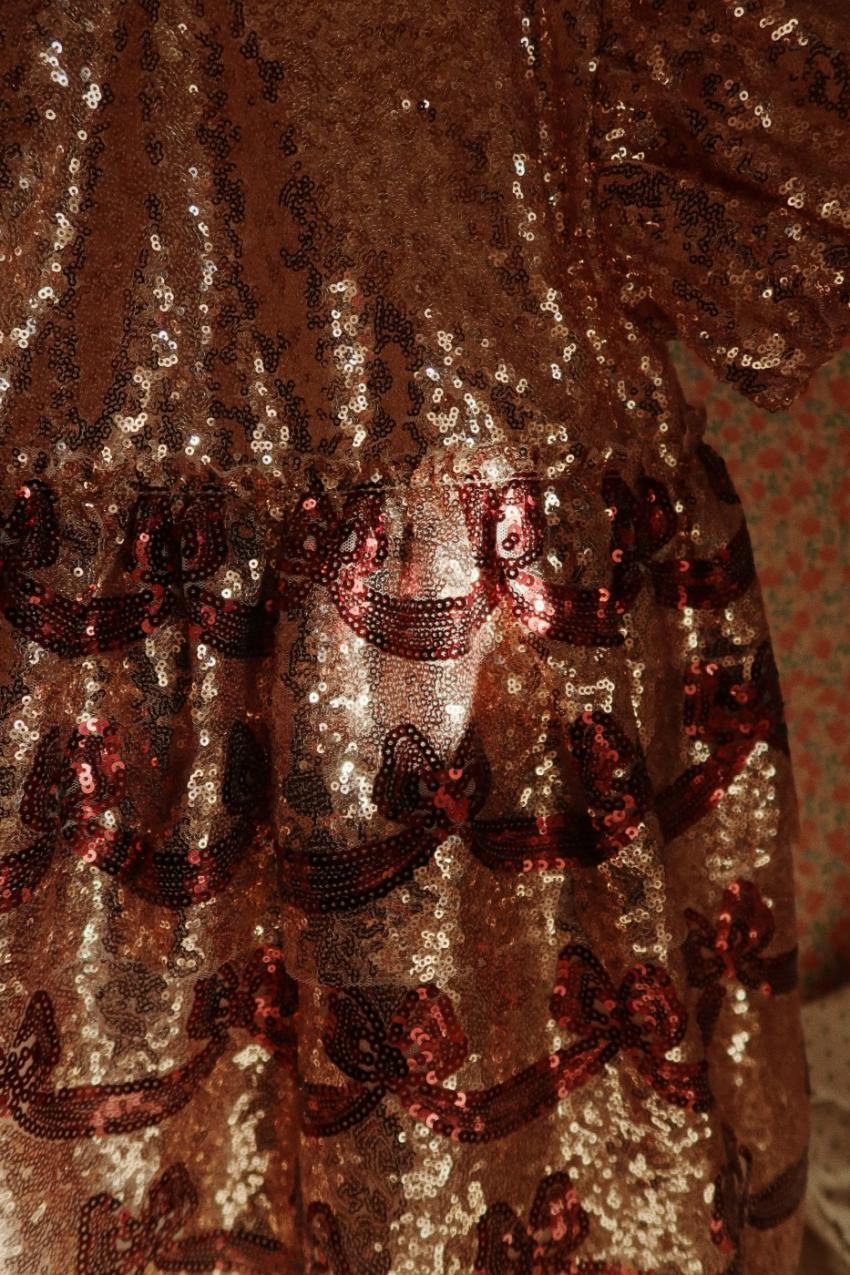 Dresses | Kids Konges Sløjd STARLA BOW WOW DRESS Gold Blush