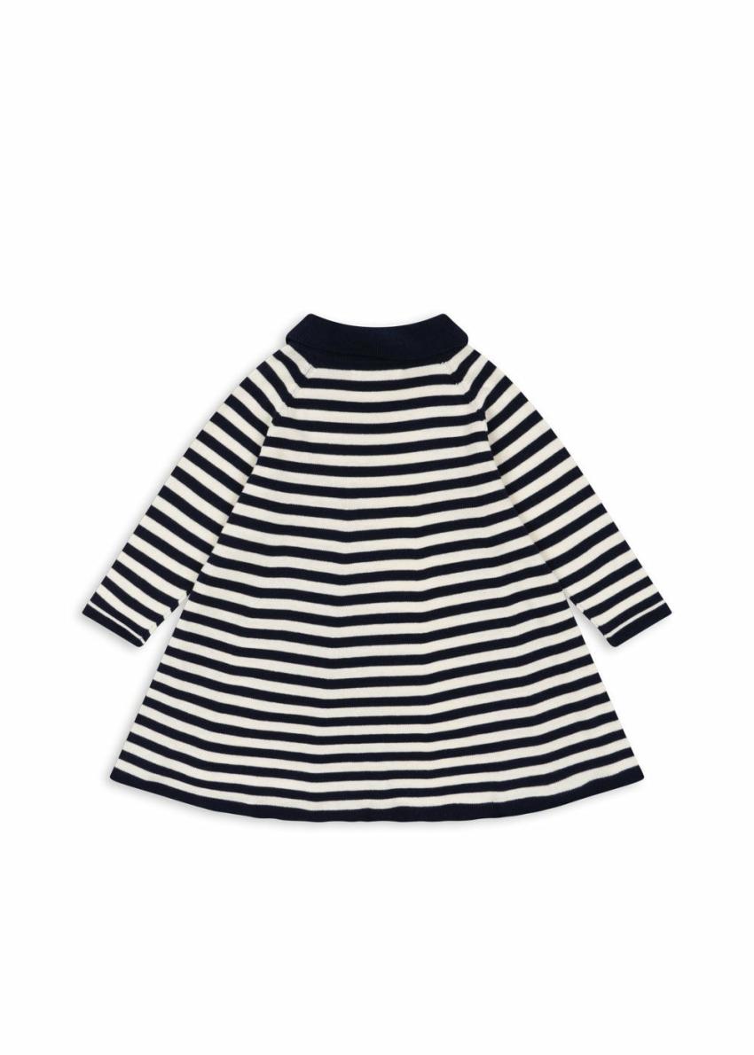 Dresses | Kids Konges Sløjd VENTON KNIT DRESS GOTS Navy Stripe