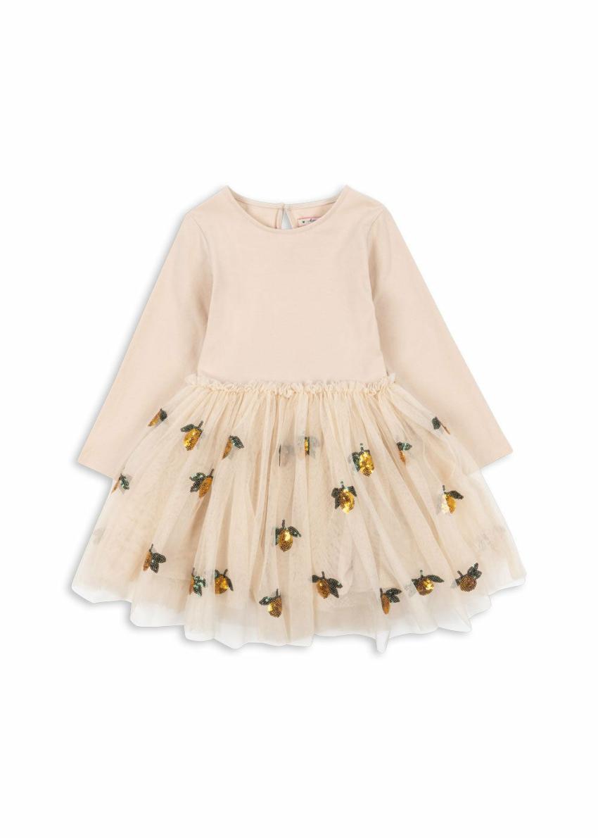 Dresses | Kids Konges Sløjd YVONNE BALLERINA DRESS Lemon Sequin