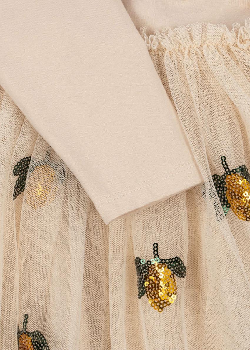 Dresses | Kids Konges Sløjd YVONNE BALLERINA DRESS Lemon Sequin