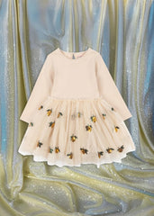 Dresses | Kids Konges Sløjd YVONNE BALLERINA DRESS Lemon Sequin