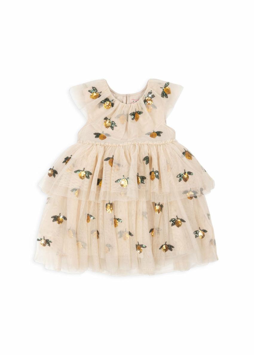 Dresses | Kids Konges Sløjd YVONNE FAIRY DRESS Lemon Sequin