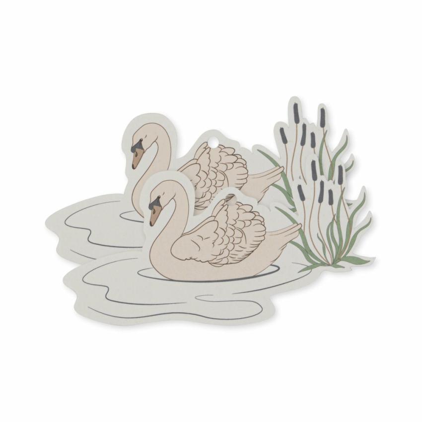 Kidsroom | Kids Konges Sløjd 12 PACK GIFT TAGS FSC Swan
