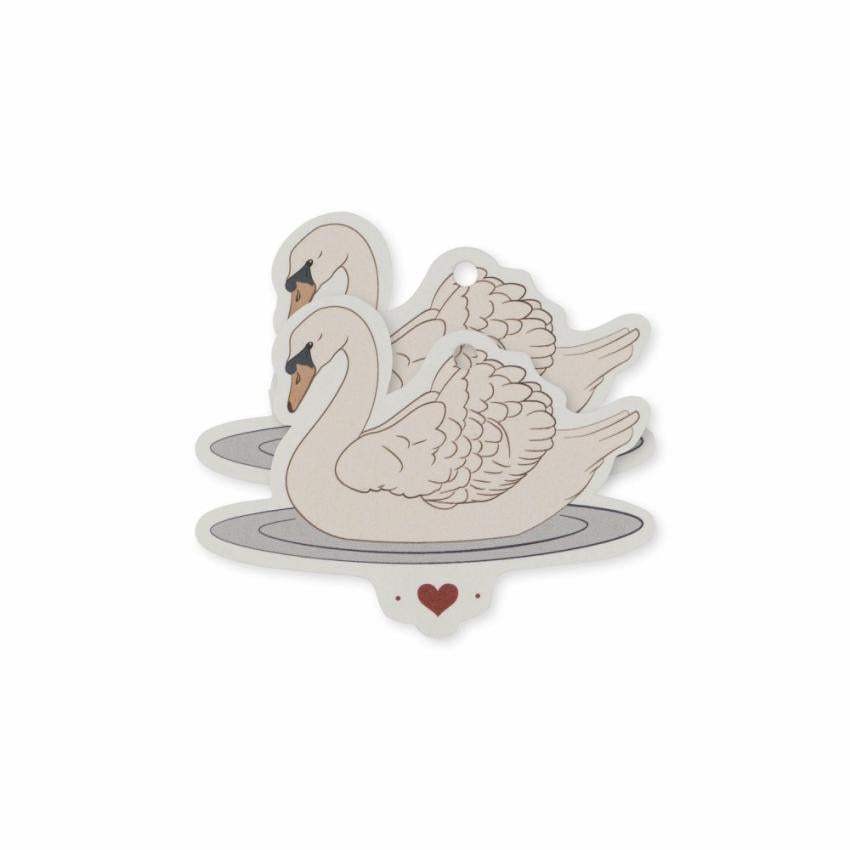 Kidsroom | Kids Konges Sløjd 12 PACK GIFT TAGS FSC Swan