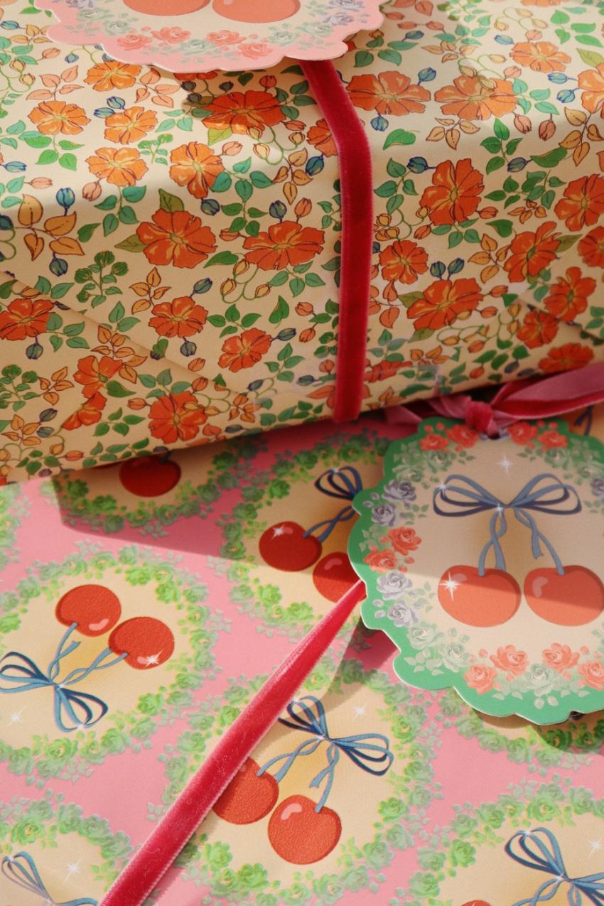 Kidsroom | Kids Konges Sløjd CHRISTMAS GIFT TAGS FSC Big Cherry