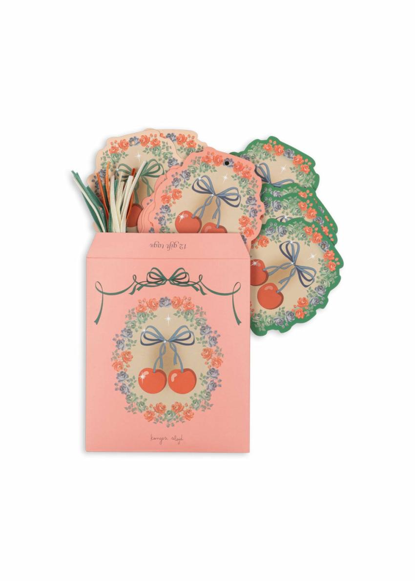 Kidsroom | Kids Konges Sløjd CHRISTMAS GIFT TAGS FSC Big Cherry
