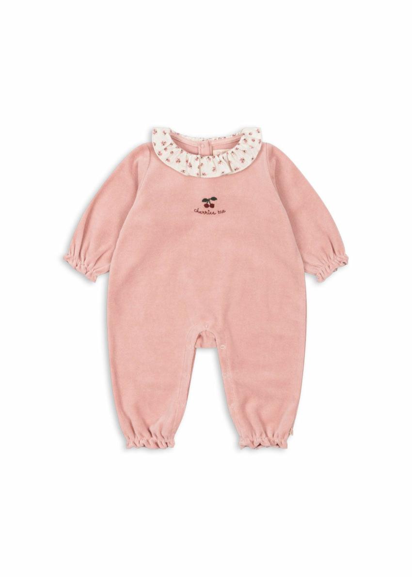 Onesies | Kids Konges Sløjd MIFFA FRILL ONESIE GOTS Mellow Rose