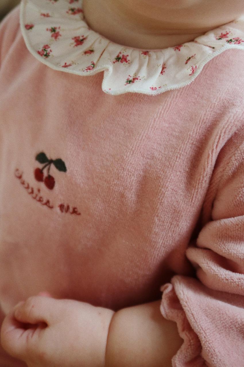 Onesies | Kids Konges Sløjd MIFFA FRILL ONESIE GOTS Mellow Rose