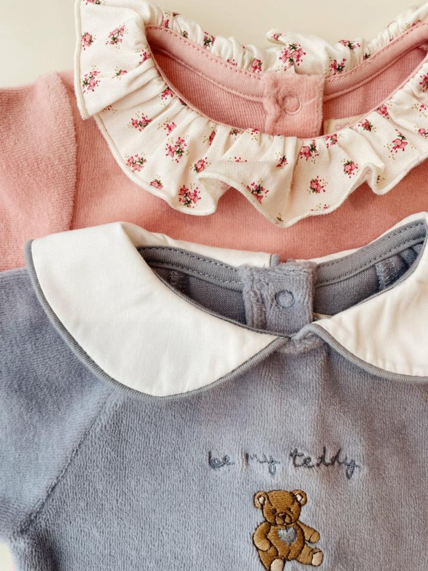 Onesies | Kids Konges Sløjd MIFFA FRILL ONESIE GOTS Mellow Rose
