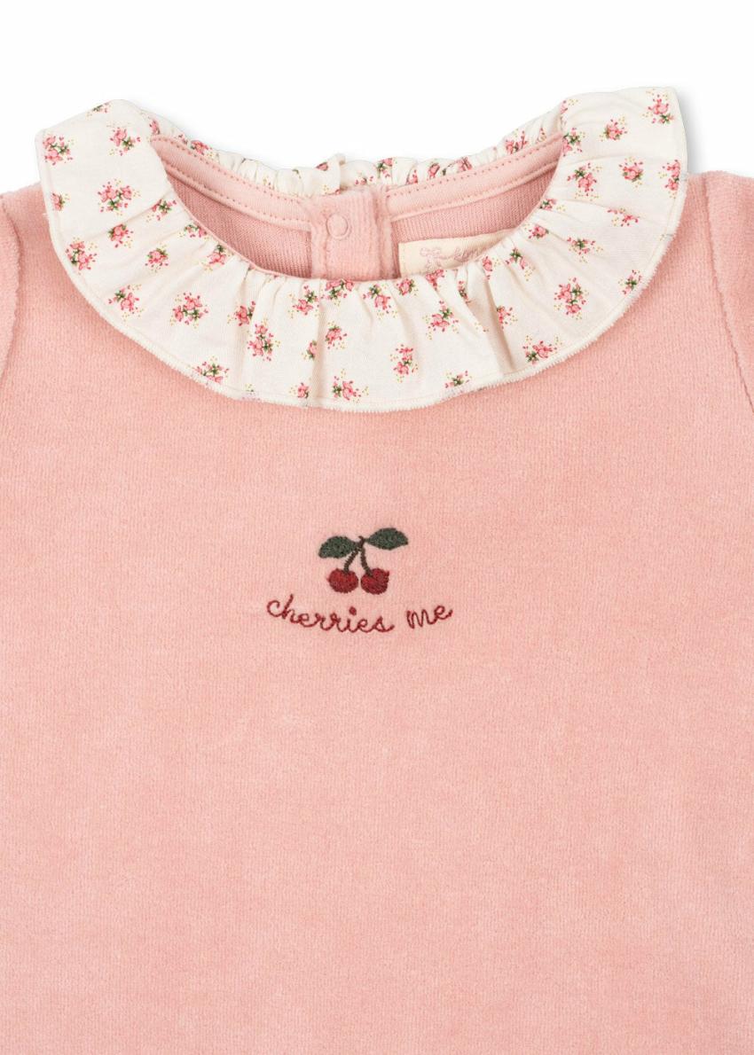 Onesies | Kids Konges Sløjd MIFFA FRILL ONESIE GOTS Mellow Rose