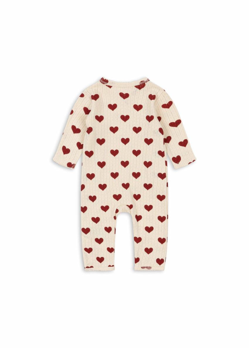 Onesies | Kids Konges Sløjd MINNIE NEWBORN ONESIE GOTS Amour Rouge