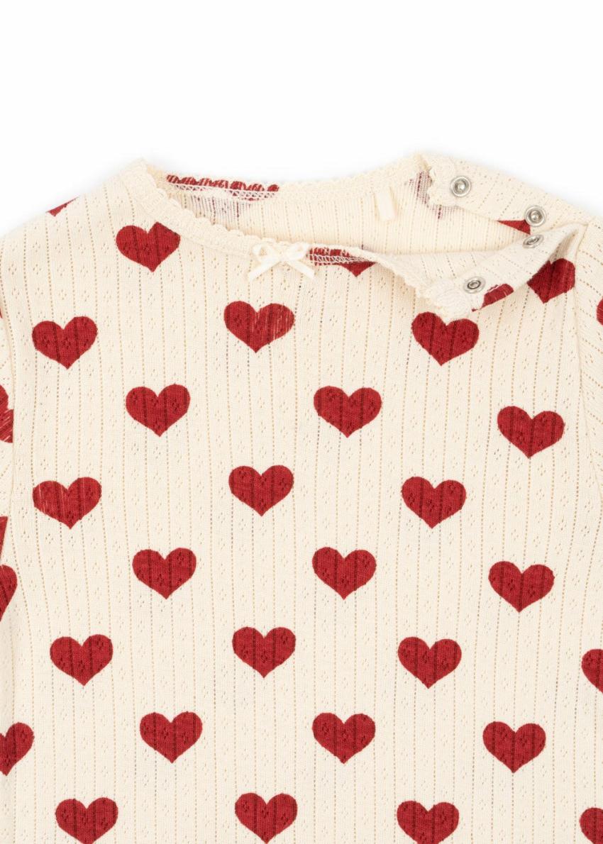 Onesies | Kids Konges Sløjd MINNIE ONESIE GOTS Amour Rouge