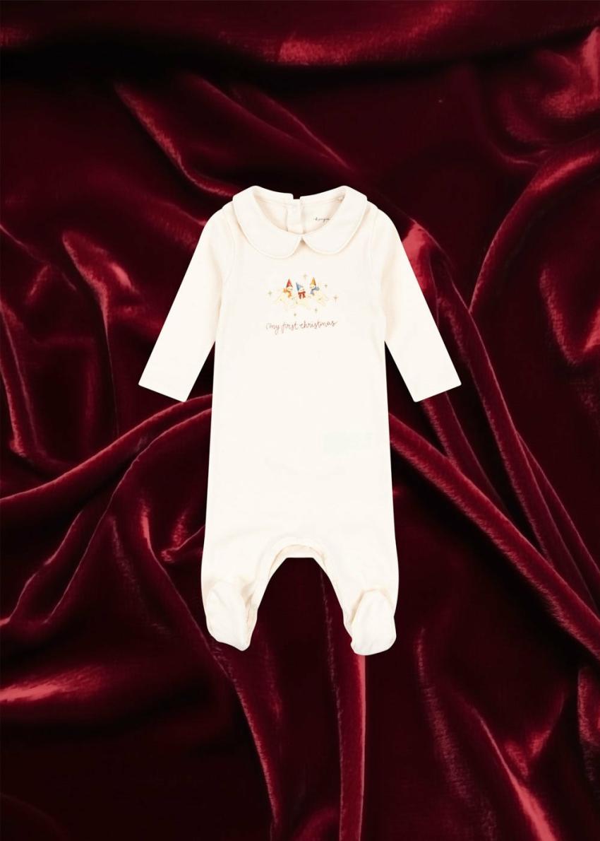 Onesies | Kids Konges Sløjd MY FIRST CHRISTMAS ONESIE GOTS Antique White