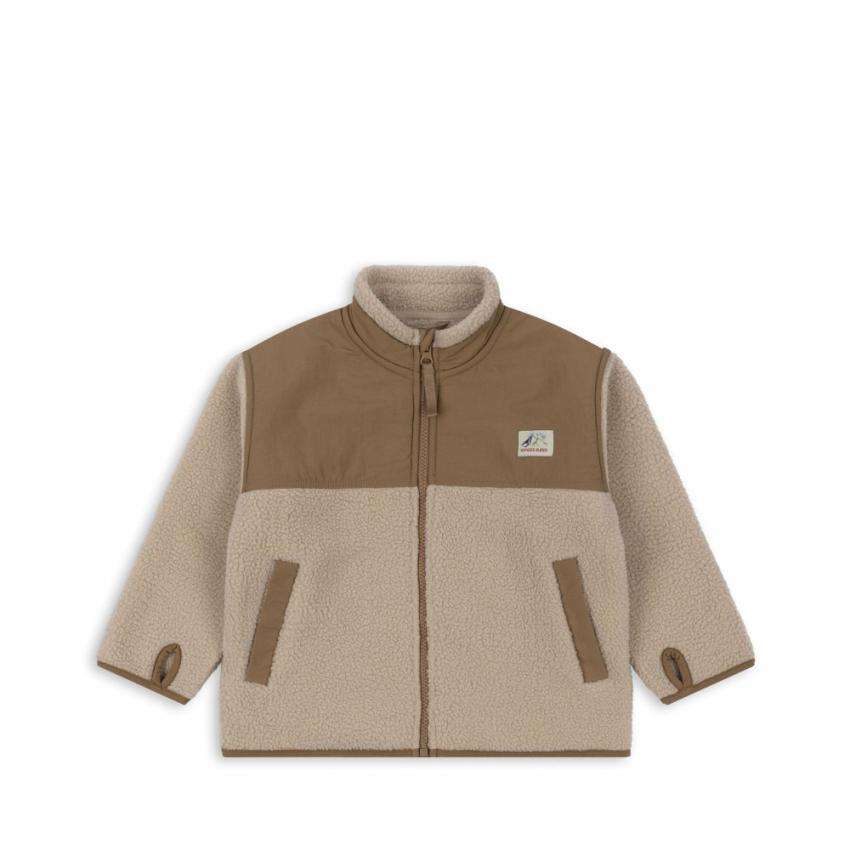 Outerwear | Kids Konges Sløjd FLYNN FLEECE JACKET GRS Tigers Eye