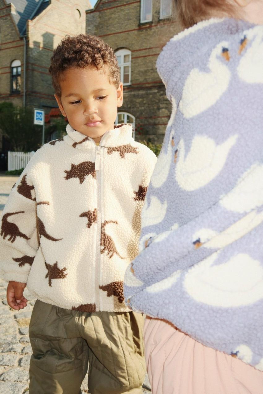 Outerwear | Kids Konges Sløjd JODY TEDDY JACKET GRS Dino Silhouette