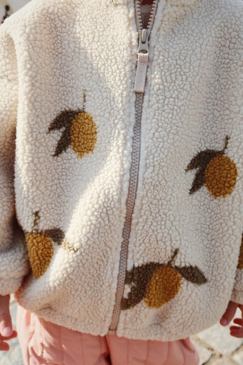 Outerwear | Kids Konges Sløjd JODY TEDDY JACKET GRS Mon Grand Citron