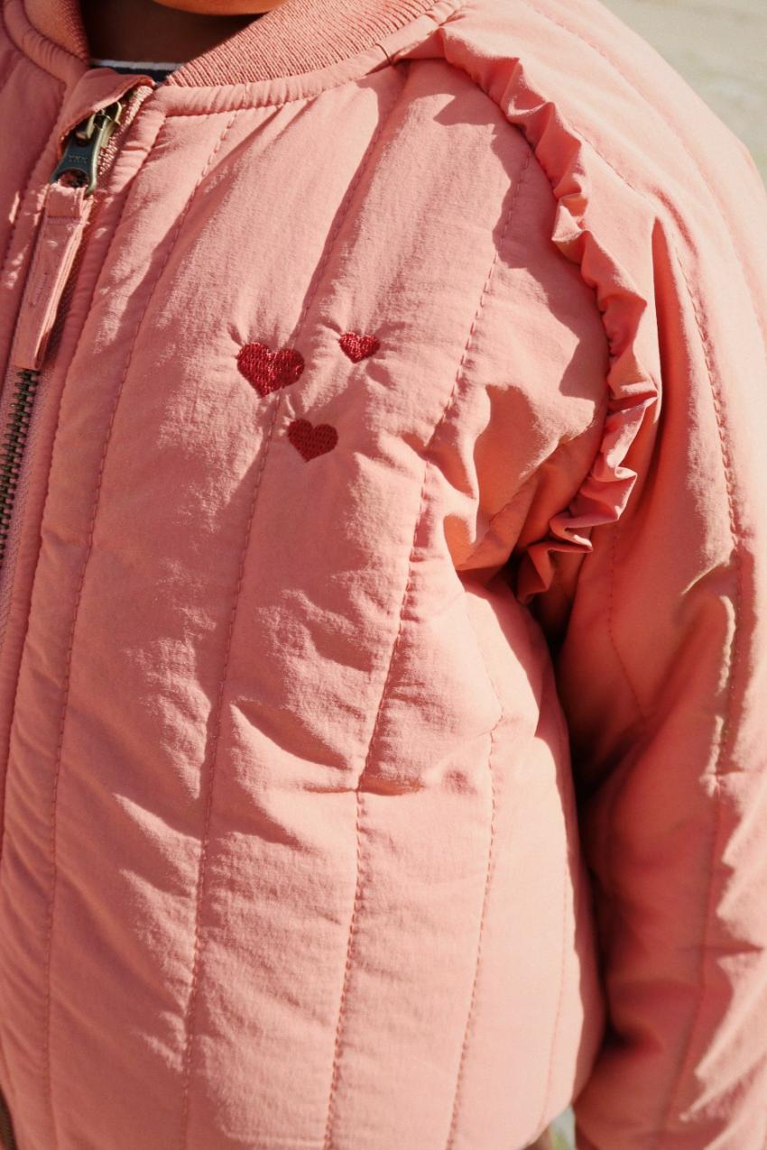 Outerwear | Kids Konges Sløjd JUNO FRILL BOMBER JACKET Canyon Rose