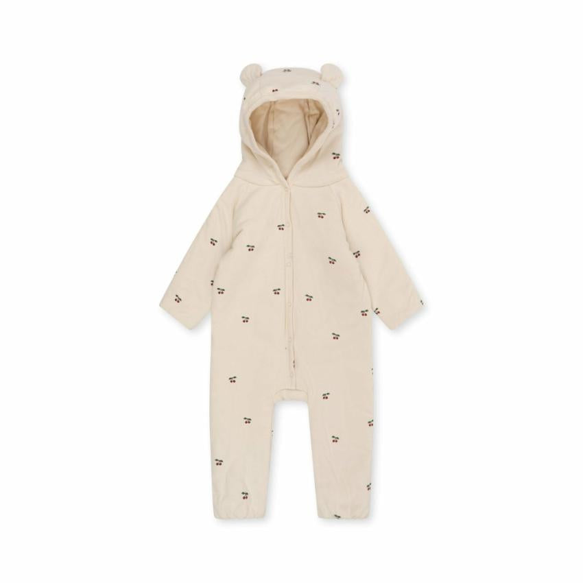 Outerwear | Kids Konges Sløjd NEWBORN ONESIE WITH HOOD Cherry