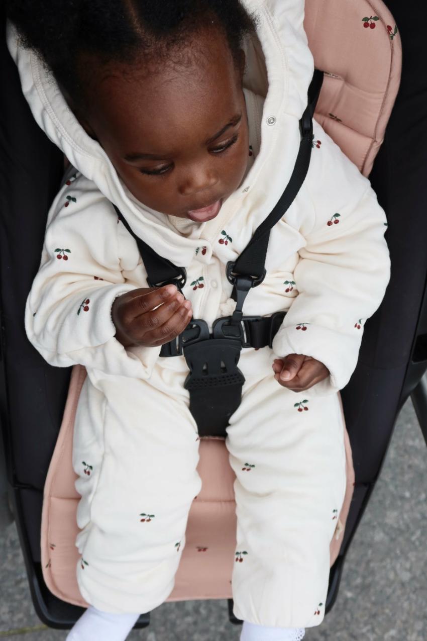 Outerwear | Kids Konges Sløjd NEWBORN ONESIE WITH HOOD Cherry