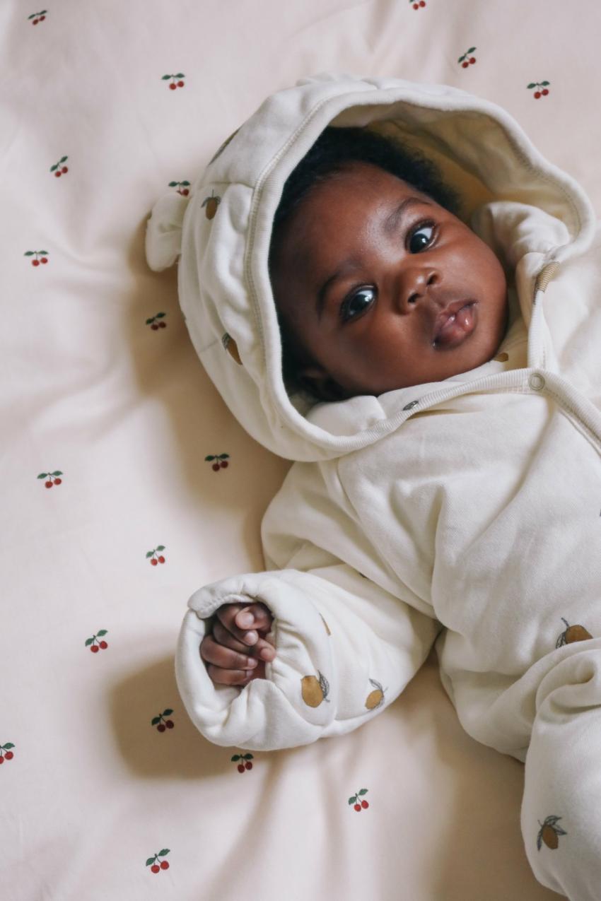 Outerwear | Kids Konges Sløjd NEWBORN ONESIE WITH HOOD Lemon