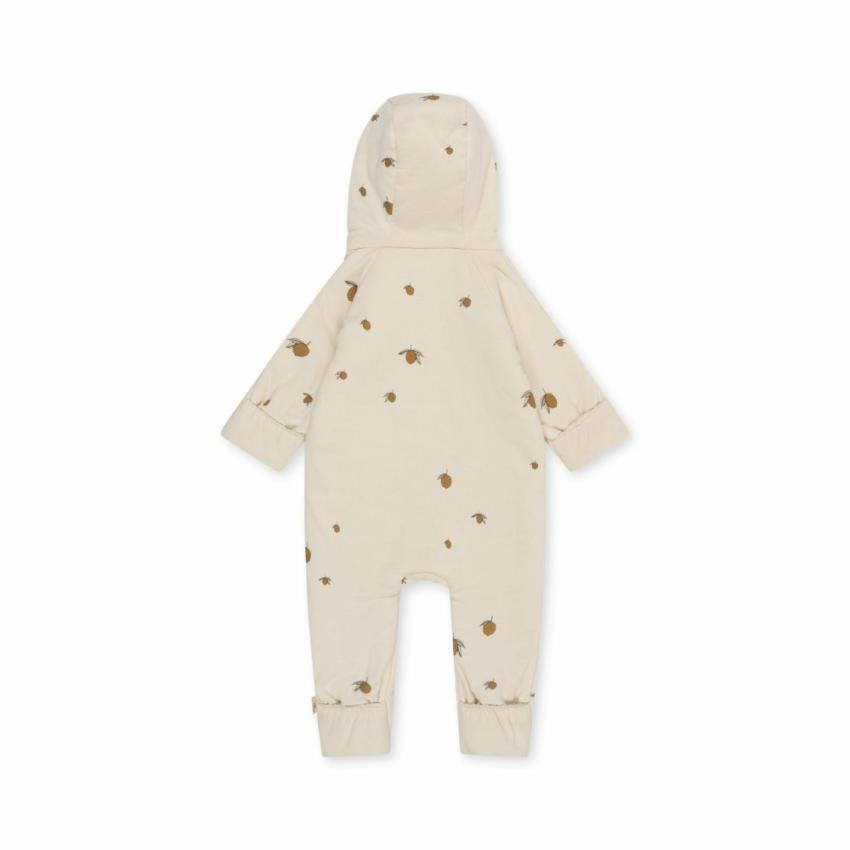 Outerwear | Kids Konges Sløjd NEWBORN ONESIE WITH HOOD Lemon