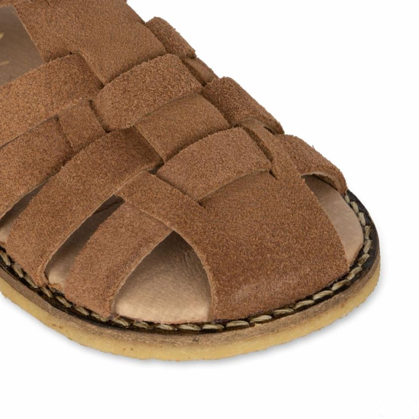 Shoes | Kids Konges Sløjd MINOU STRAP SANDAL SUEDE Cognac