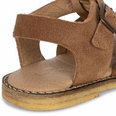 Shoes | Kids Konges Sløjd MINOU STRAP SANDAL SUEDE Cognac