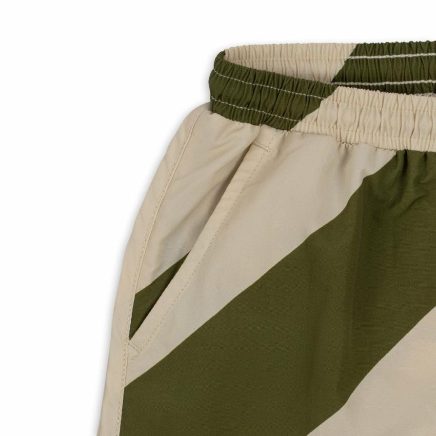 Swimwear | Kids Konges Sløjd ASNOU SWIM SHORTS Dark Olive/creamy White