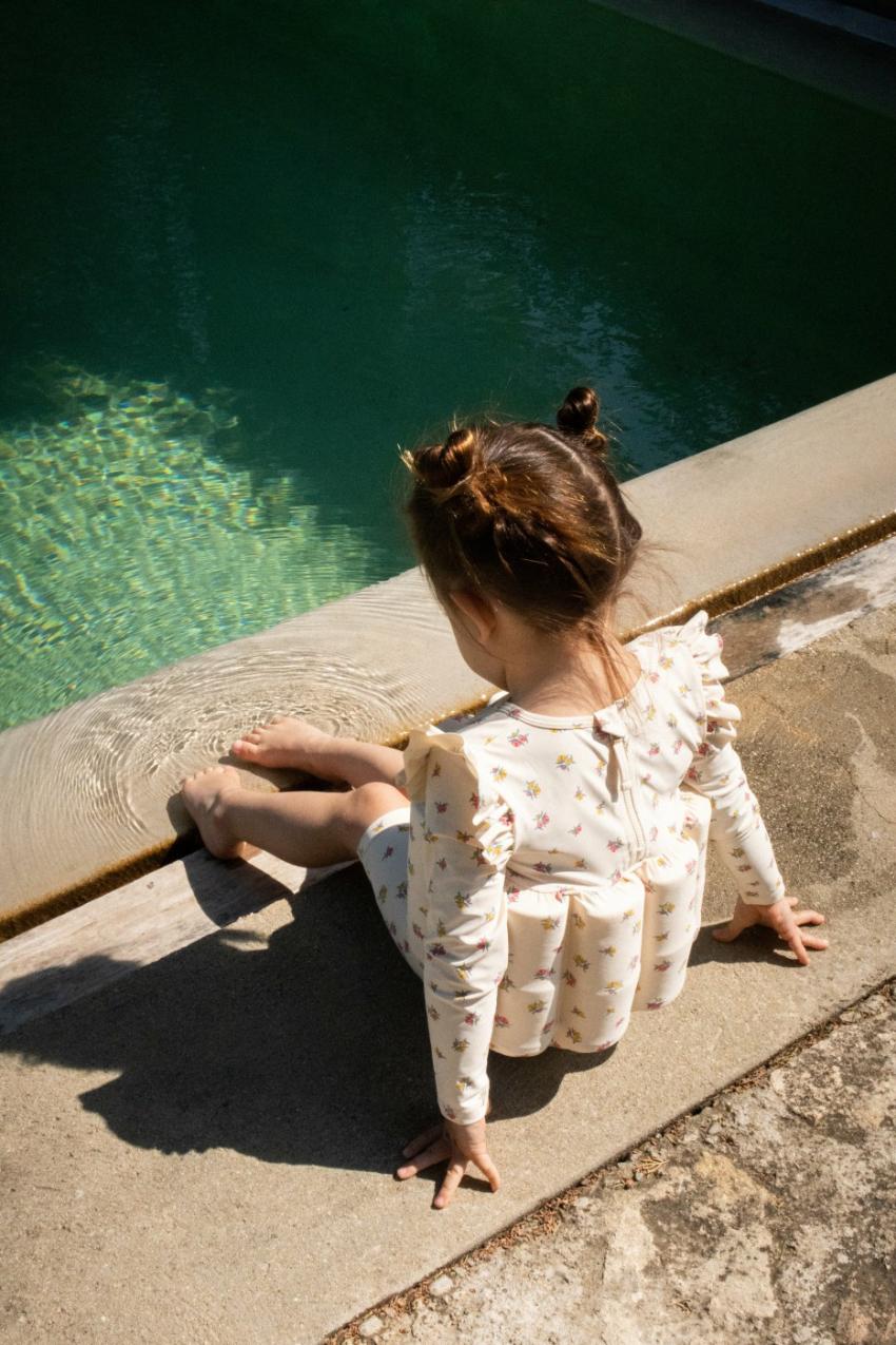 Swimwear | Kids Konges Sløjd FLOAT UV FRILL SUIT Peonia Rose