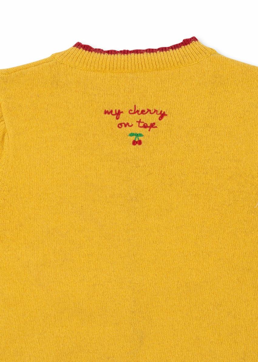 Tops | Kids Konges Sløjd ALEXA KNIT CARDIGAN Yolk Yellow