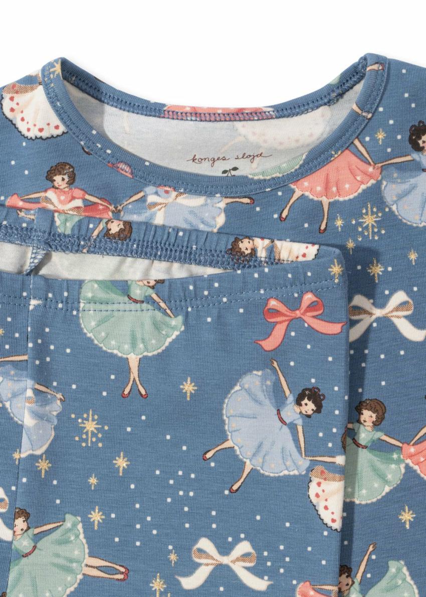 Tops | Kids Konges Sløjd BASIC BLOUSE/PANTS SET GOTS Snow Bow Ballerina