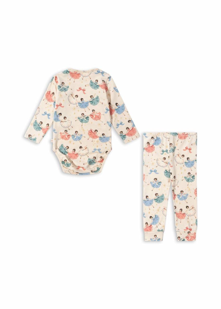 Tops | Kids Konges Sløjd BASIC BODY/PANTS SET GOTS Bow Ballerina