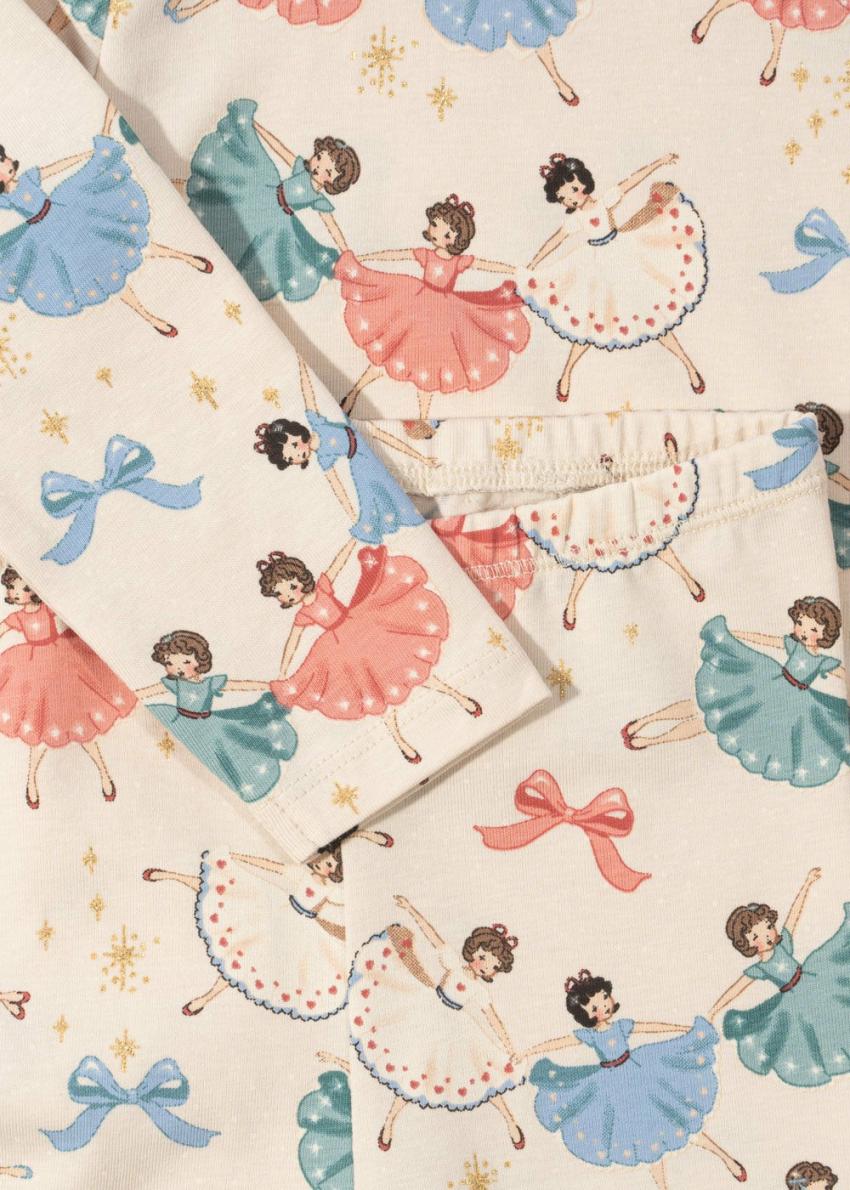 Tops | Kids Konges Sløjd BASIC BODY/PANTS SET GOTS Bow Ballerina